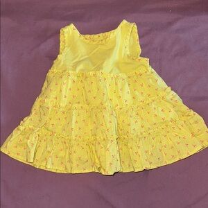 Baby Gap Lime Green Polka Dot & Cherries 🍒 Baby Dress